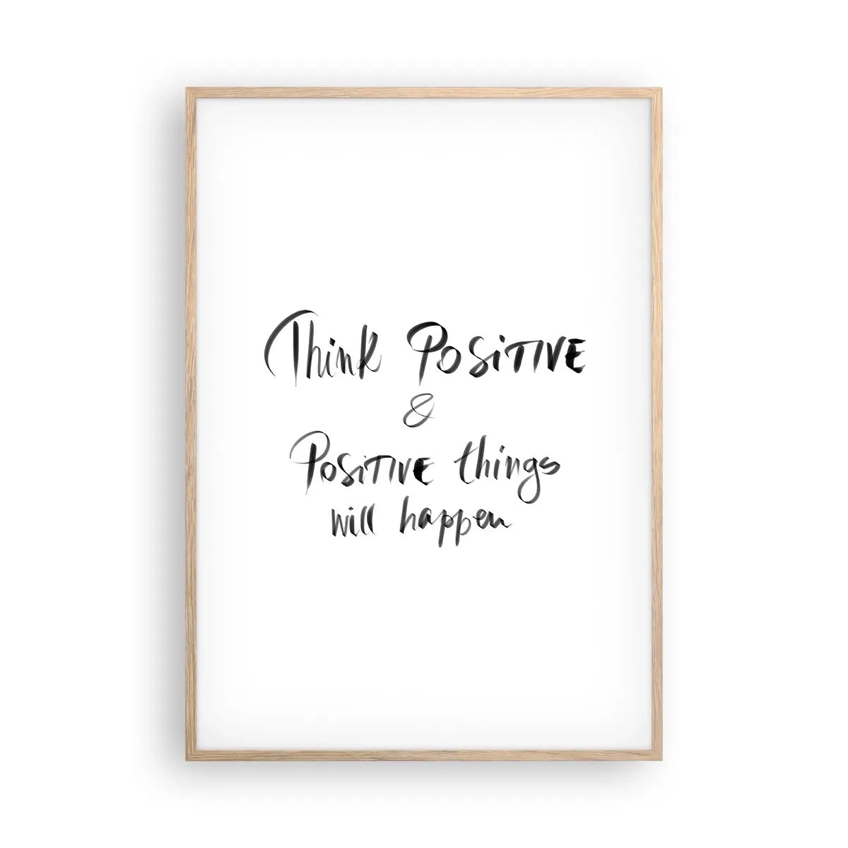 Plakát v rámu světlý dub - Jak žít? - 70x100 cm