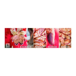 Vzor Fototapety Samolepicí Deluxe Sticker - Připravená chytit štěstí - ženské ruce, Orientální vzory, Indie - 100x30 cm