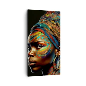Obraz na plátně - Africká královna - 55x100 cm