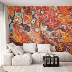 Fototapeta Premium Canvas - Kdyby se ořechy rozpouštěly v medu - Abstrakce, Kus, Moderní vzor - 500x350 cm