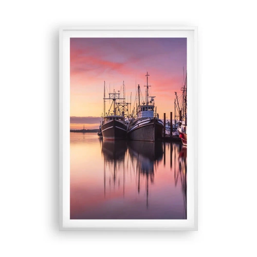 Plakát v bílém rámu - Před dalším dnem - 61x91 cm