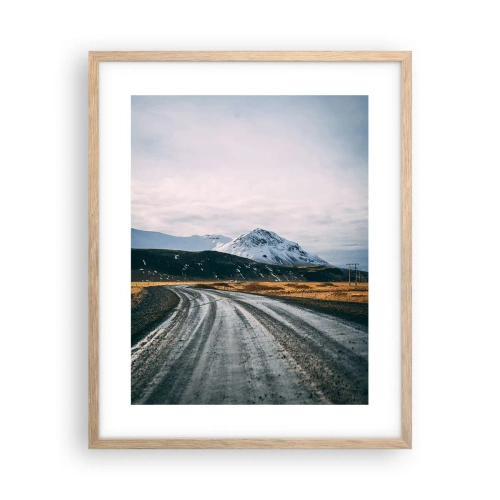 Plakát v rámu světlý dub - V islandském stylu - 40x50 cm