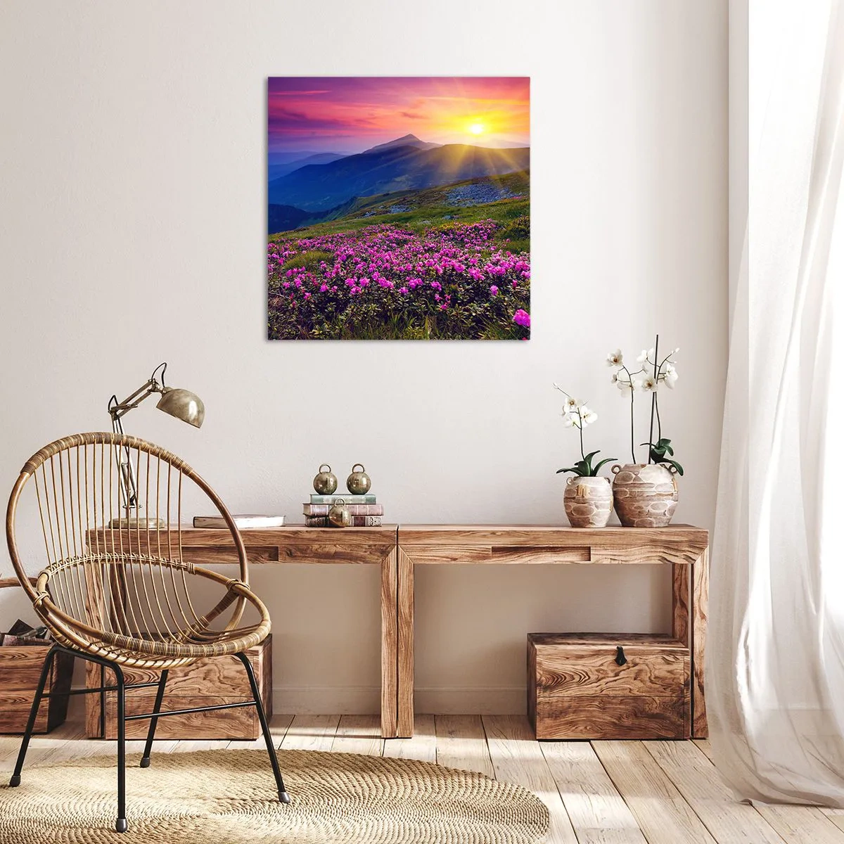 Obraz na plátně - …A kolem voní kosodřevina a voní byliny - 30x30 cm