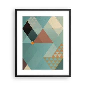 Plakát v černém rámu - Jednota mnohosti, mnohost jednoty - 40x50 cm