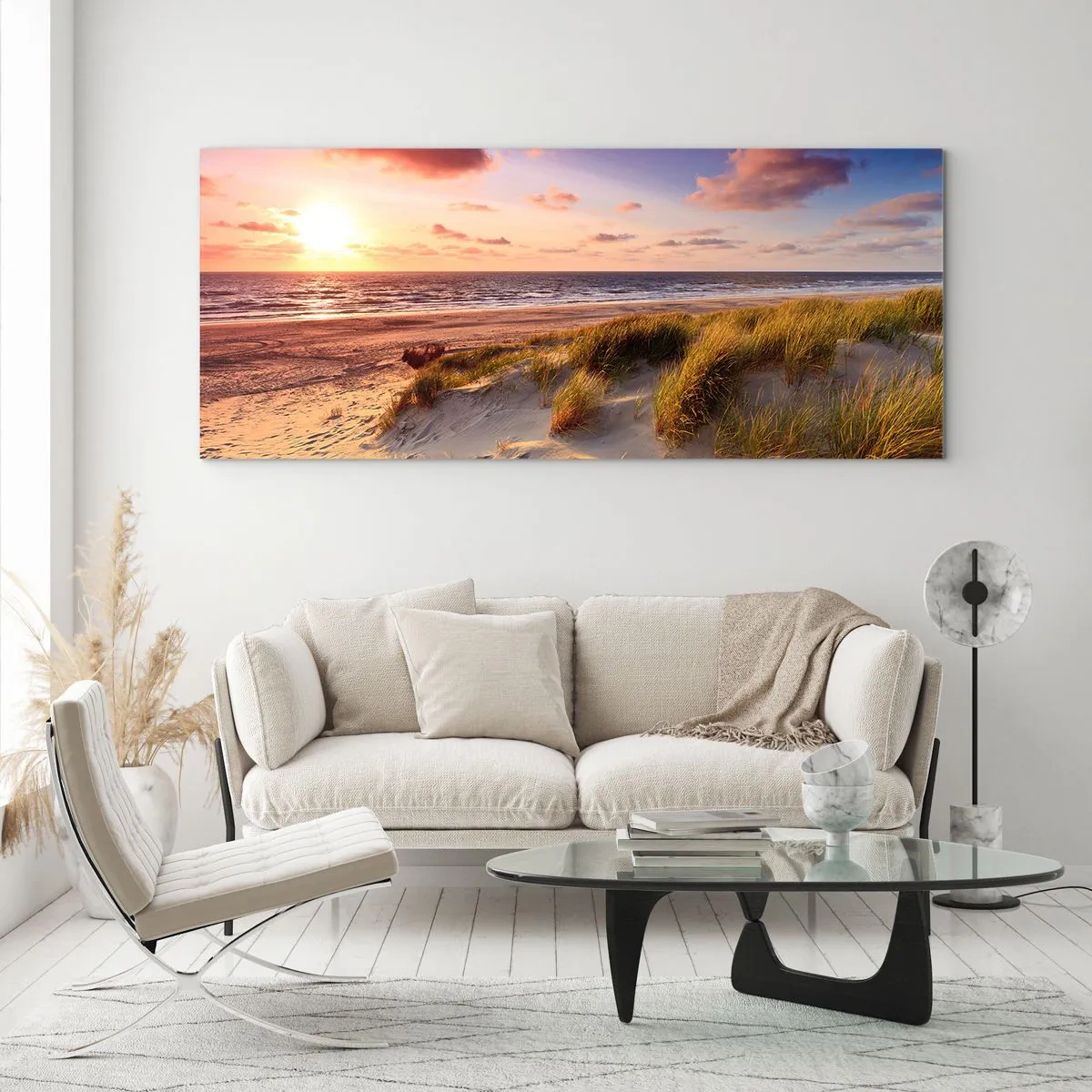 Obraz na skle - Už v létě voní vzduch - 100x40 cm