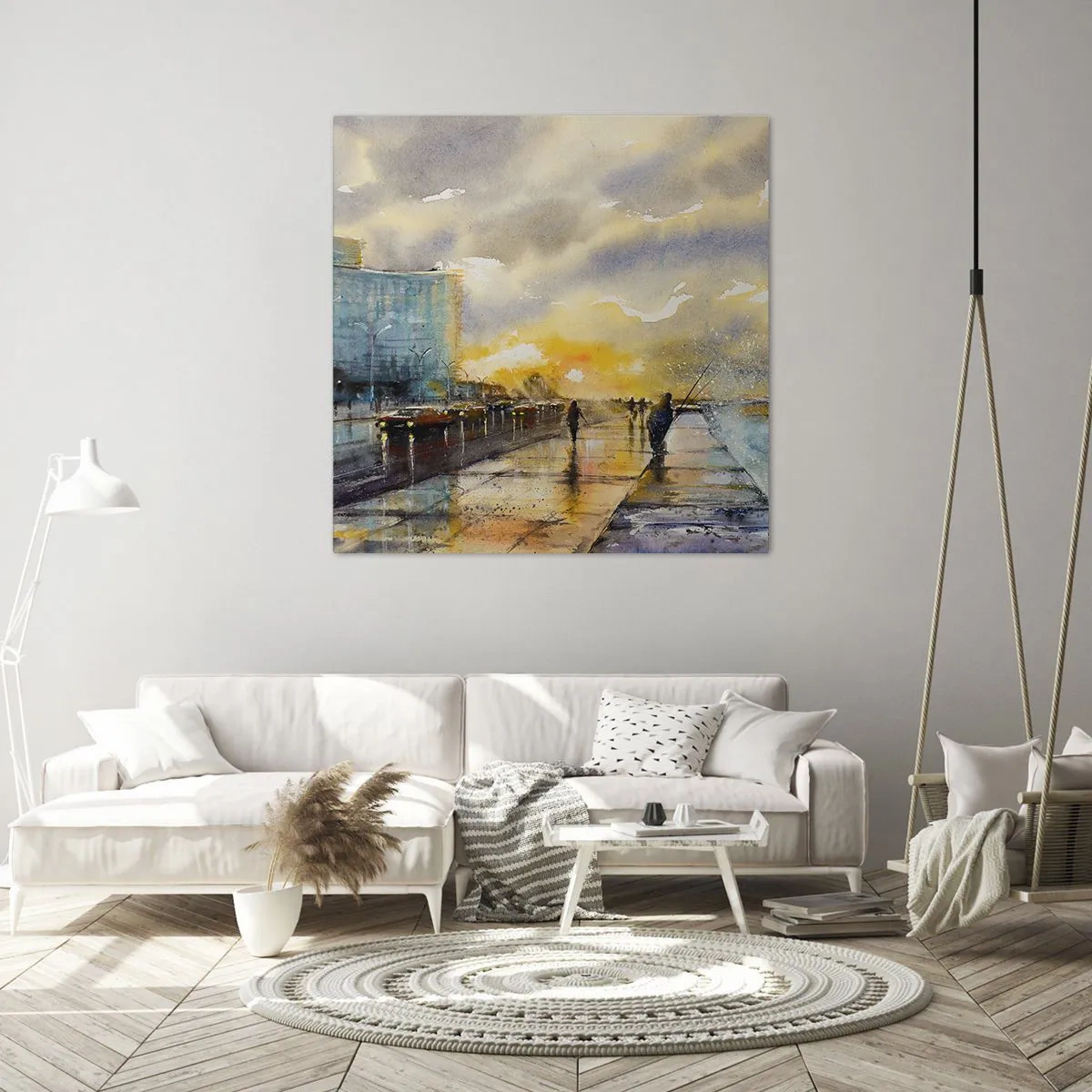 Obraz na plátně - Život na pobřeží - 70x70 cm