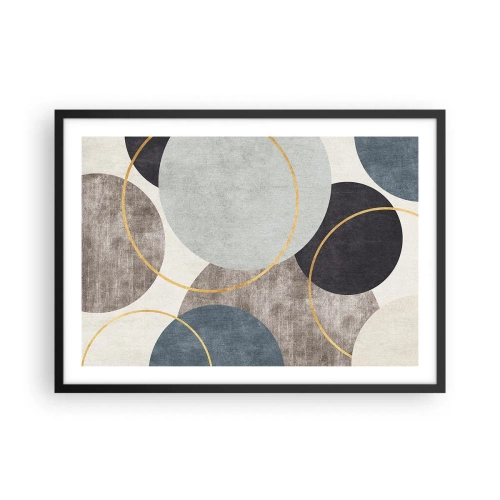 Plakát v černém rámu - Kruh za kruhem - 70x50 cm