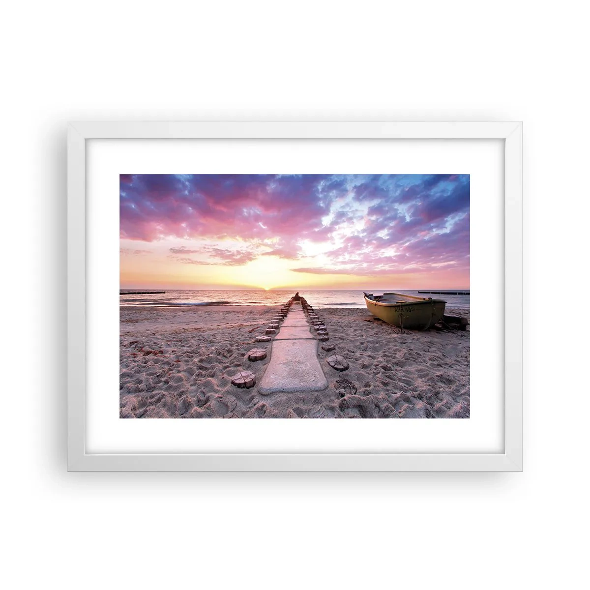 Plakát v bílém rámu - Okamžik hlubokého prožitku - 40x30 cm