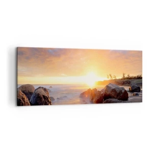 Obraz na plátně - Světlý večerní vánek - 100x40 cm