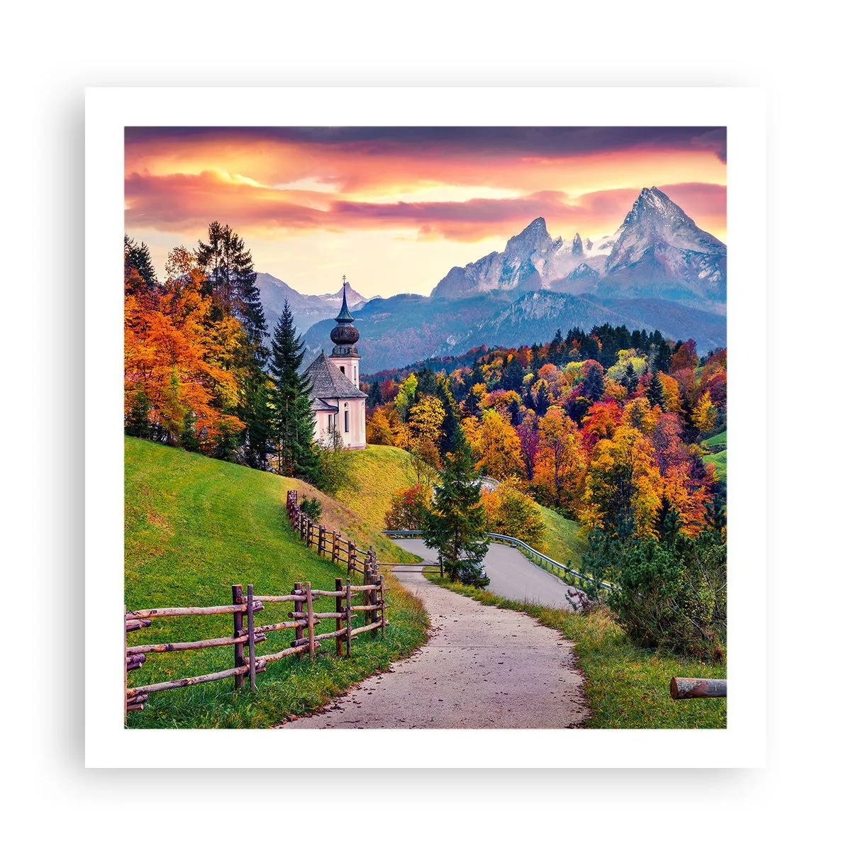 Plakát - Naprosto ideální krajina - 60x60 cm