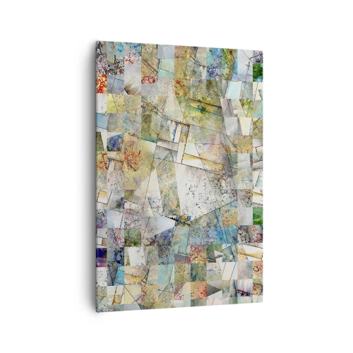 Obraz na plátně - Geometrické přeskupení - 70x100 cm