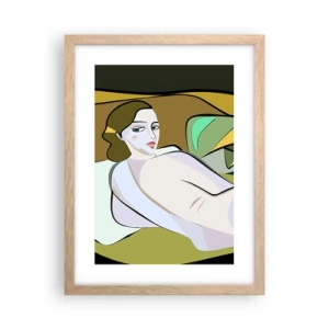 Plakát v rámu světlý dub - Intimní portrét - 30x40 cm