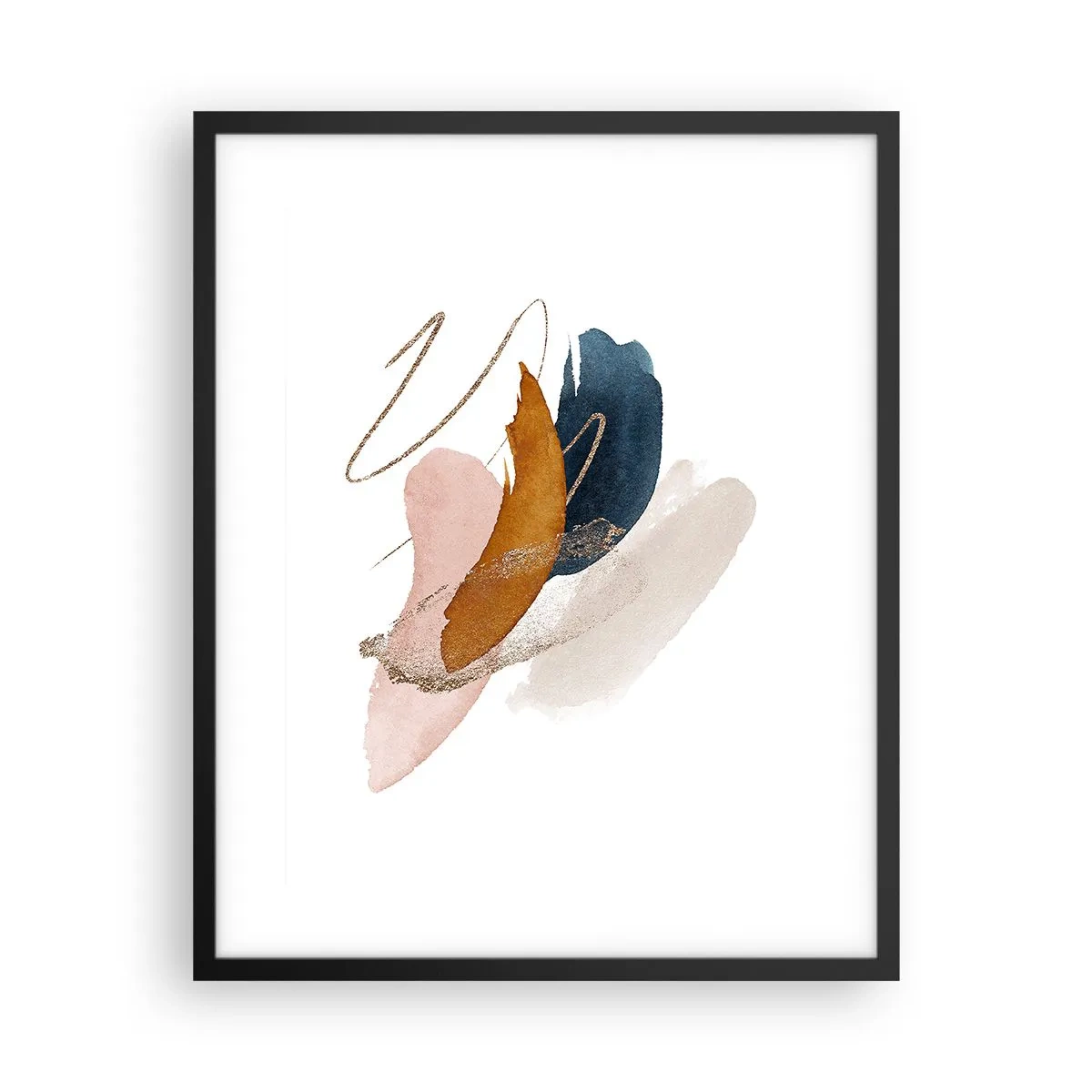 Plakát v černém rámu - Okřídlená kompozice - 40x50 cm