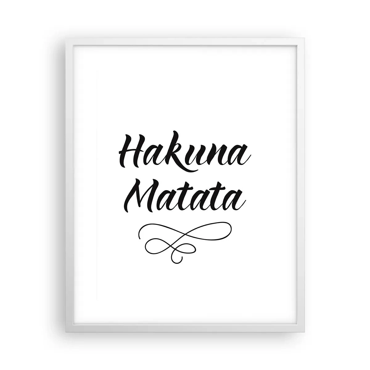 Plakát v bílém rámu - Nejlepší rada - 40x50 cm