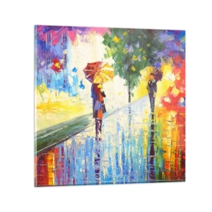 Obraz na skle - A všechno je jasné - 70x70 cm