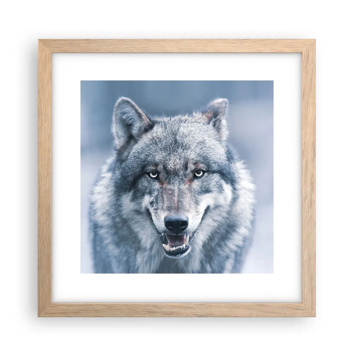 Plakát v rámu světlý dub - Přijmete tuto výzvu? - 30x30 cm