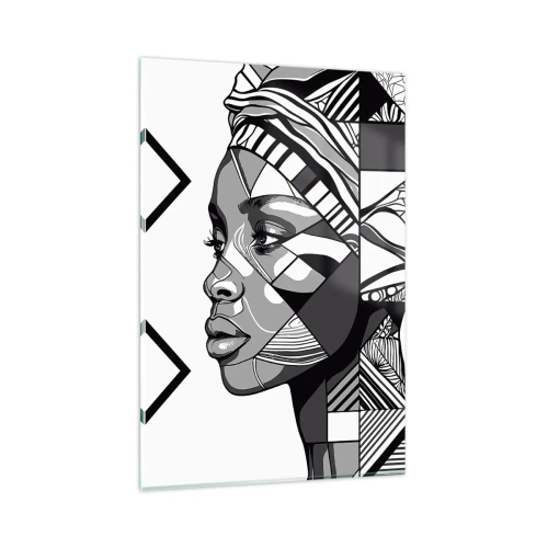 Obraz na skle - Etnický portrét - 80x120 cm