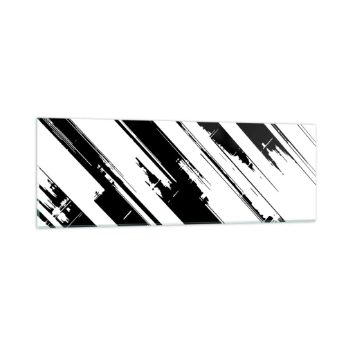 Obraz na skle - Intenzivní a dynamická kompozice - 90x30 cm