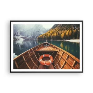 Plakát v černém rámu - Horská túra - 100x70 cm