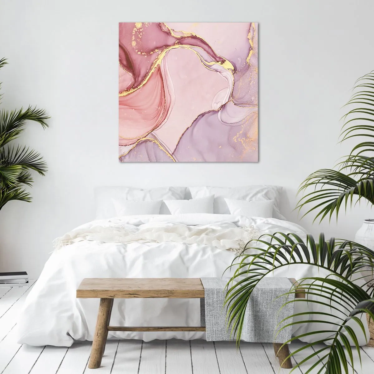 Obraz na plátně - Mazlení barev - 40x40 cm