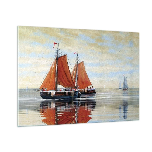 Obraz na skle - Pluj, námořníku… - 100x70 cm