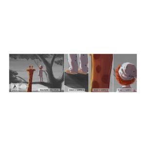 Vzor Fototapety Samolepicí Deluxe Sticker - Fakt se to děje - Žirafa, Dětské, Sen - 100x30 cm