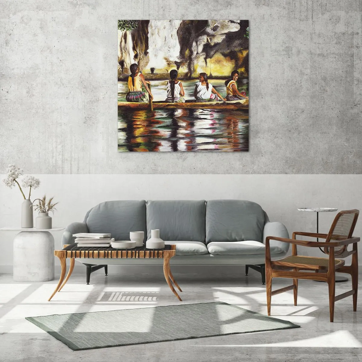 Obraz na skle - V polynéském ráji - 60x60 cm