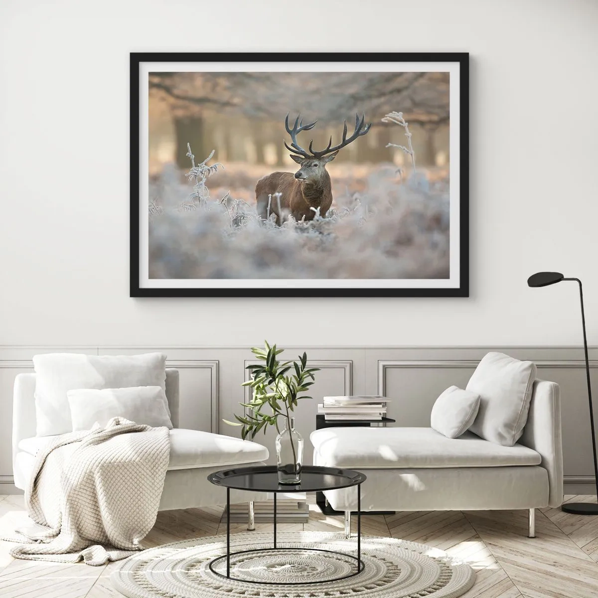 Plakát v černém rámu - Svěží ráno - 100x70 cm