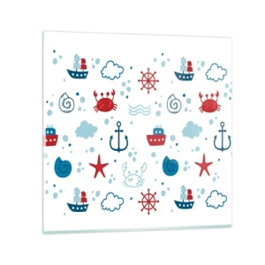 Obraz na skle - Mořská pohádka - 50x50 cm