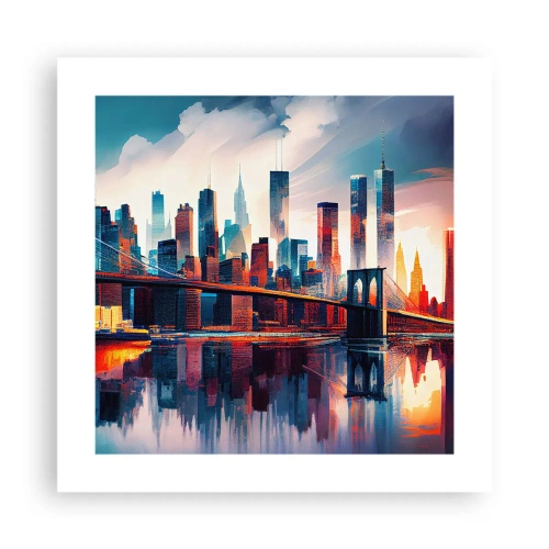 Plakát - Famózní New York - 40x40 cm