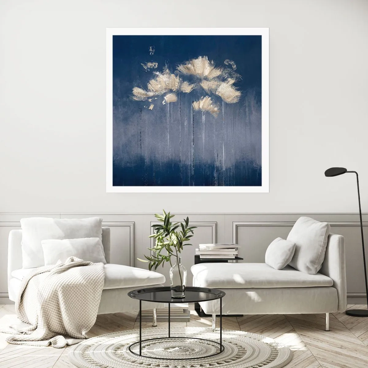 Plakát - Jako okvětní lístky ve větru - 40x40 cm