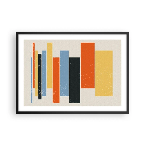 Plakát v černém rámu - Záznam hudby - 70x50 cm
