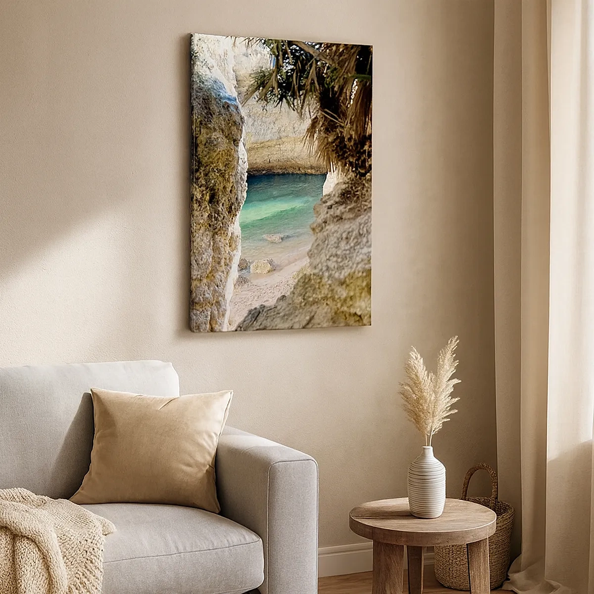 Obraz na plátně - Tyrkysová zátoka - 50x70 cm