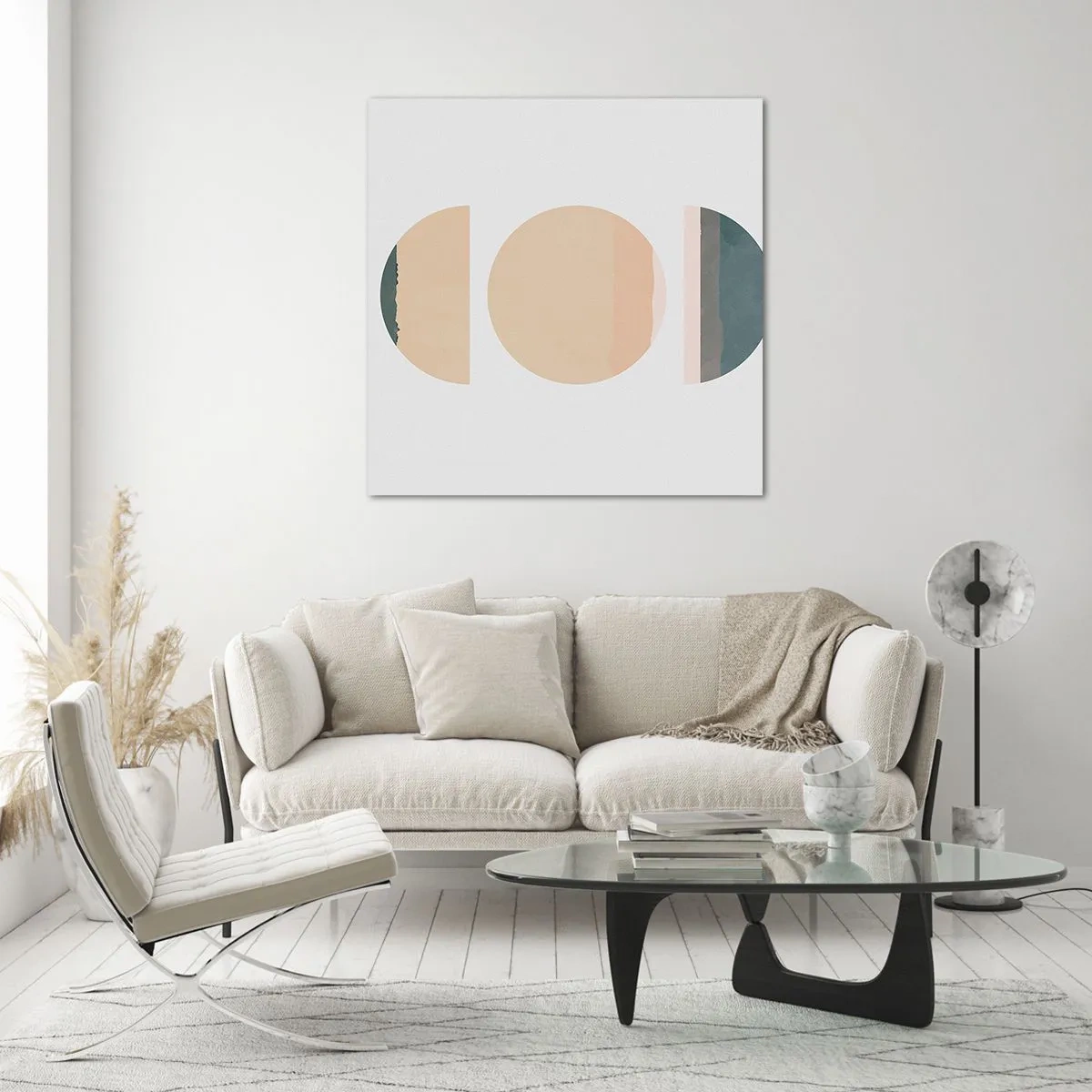 Obraz na skle - Kruh za kruhem - 60x60 cm