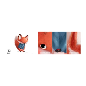 Fototapeta Vzorek Standard Eco - Sluší mi to? - Pro děti, Liška, Pohádka - 100x30 cm