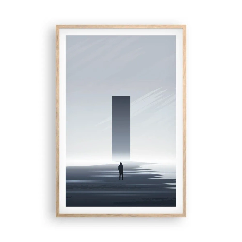 Plakát v rámu světlý dub - Příležitost nebo hrozba? - 61x91 cm