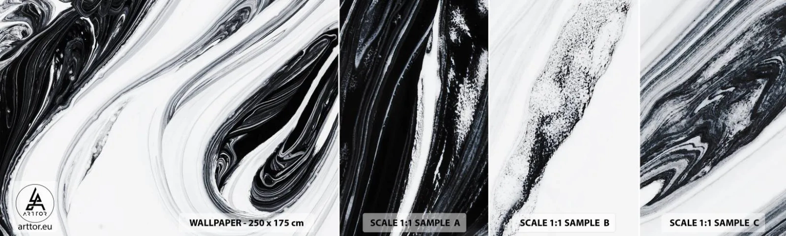 Fototapeta Vzorek Standard Eco - Spojení protikladů - Malovat, Kus, Moderní - 100x30 cm