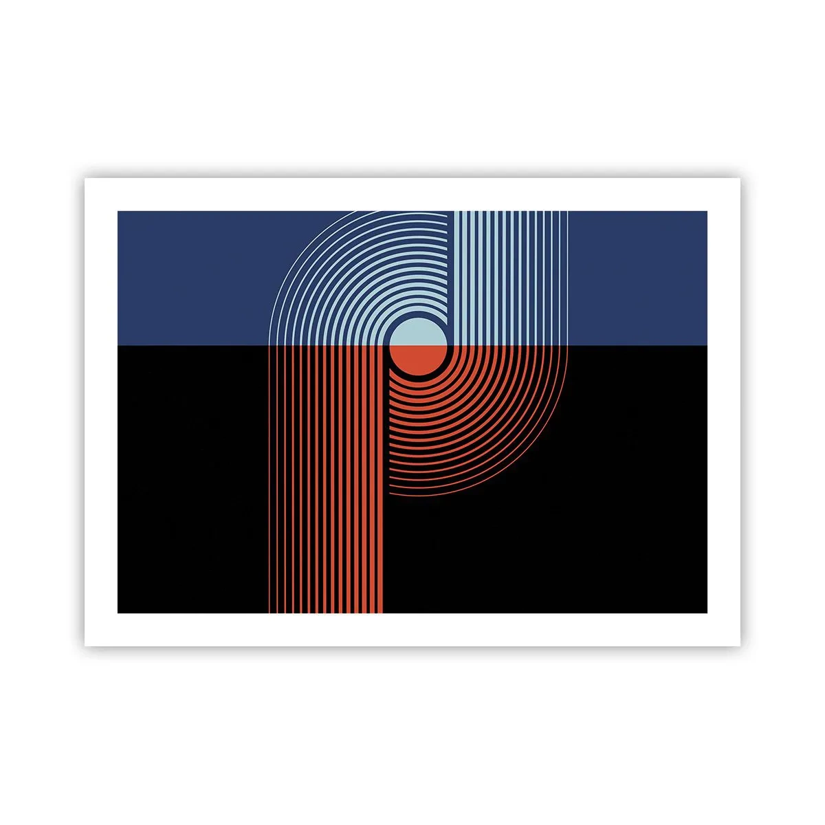 Plakát - V geometrickém objetí - 70x50 cm