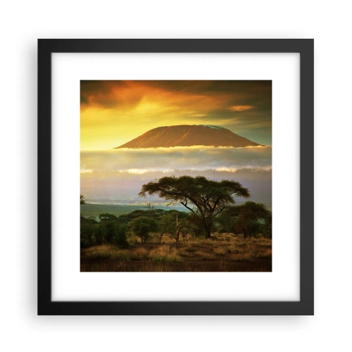 Plakát v černém rámu - Sen cestovatele - 30x30 cm