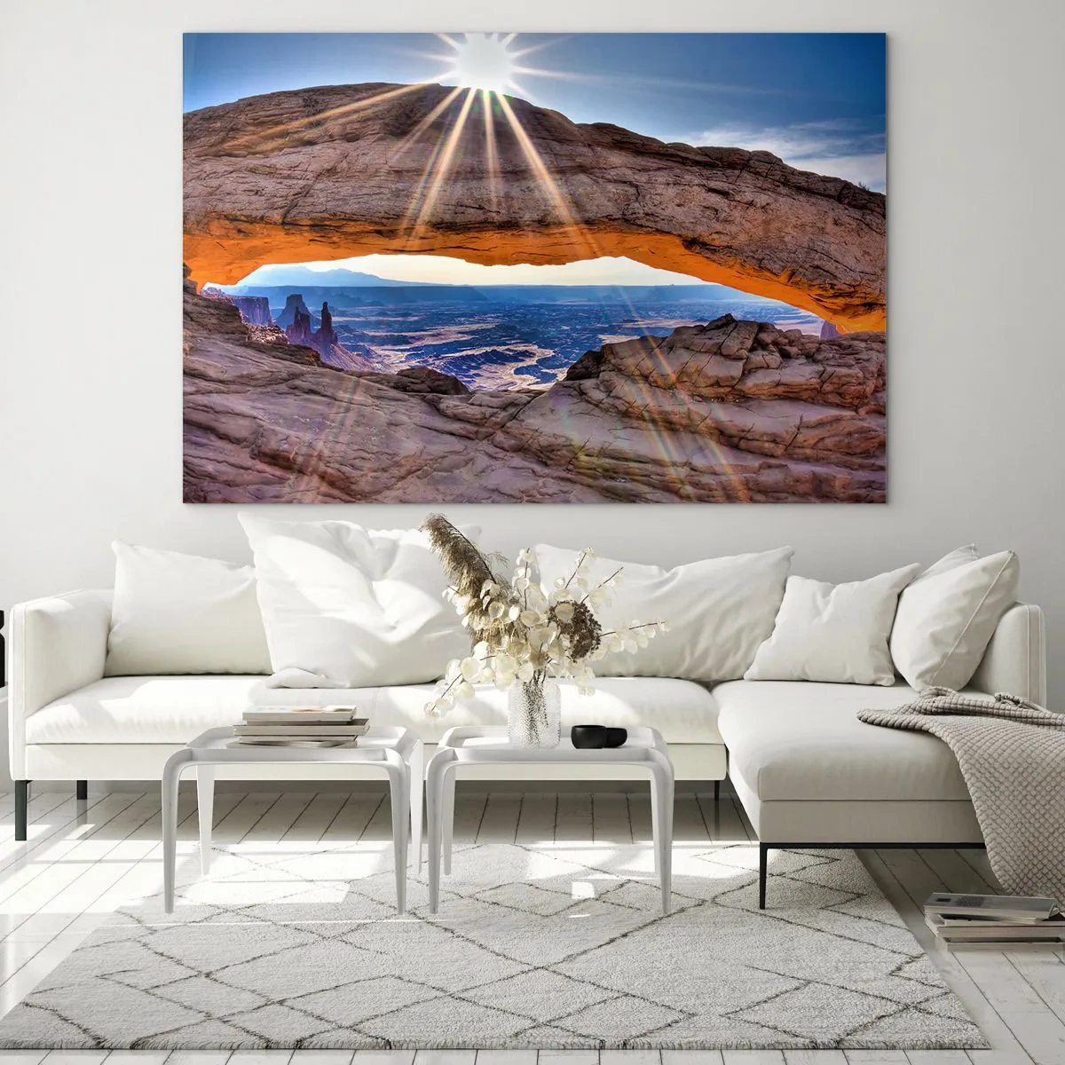 Obraz na skle - Skalní branou - 120x80 cm
