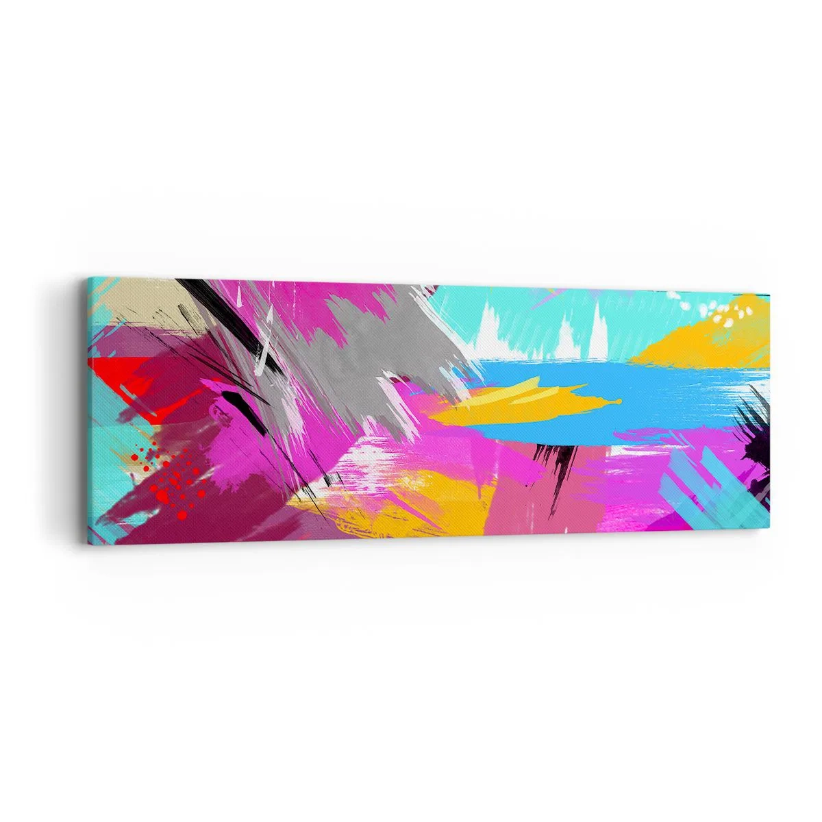 Obraz na plátně - Šmouha, šmouha, sama šmouha - 90x30 cm