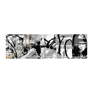 Vzor Fototapety Samolepicí Deluxe Sticker - V rytmu New Yorku - New York, Hudba, Jazz - 100x30 cm