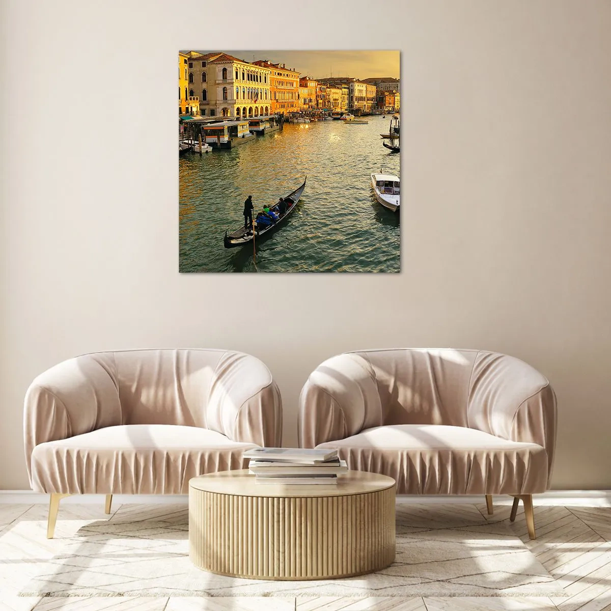 Obraz na skle - Na slunečné straně ulice - 40x40 cm