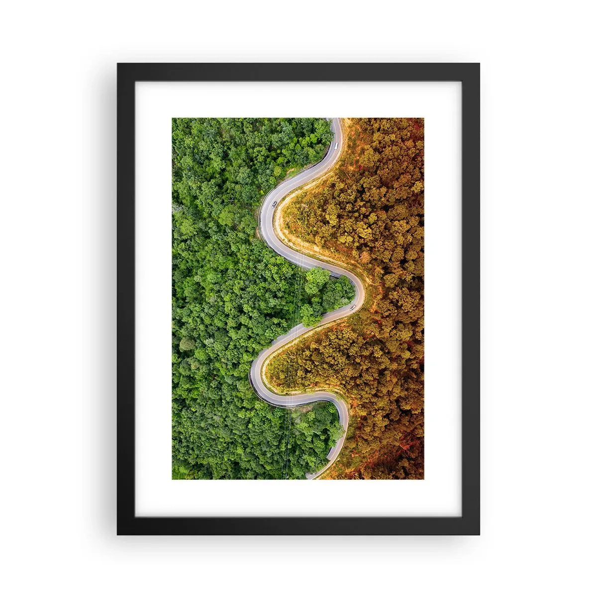 Plakát v černém rámu - Hranice a průlomy - 30x40 cm