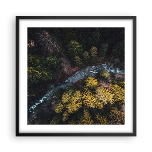 Plakát v černém rámu - Rychle, stále rychleji - 50x50 cm