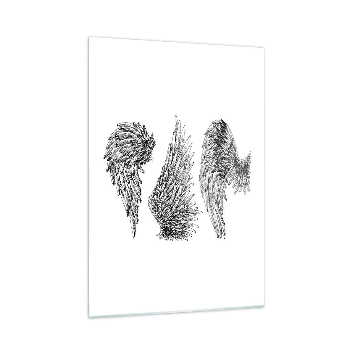 Obraz na skle - I ty se můžeš stát andělem - 50x70 cm