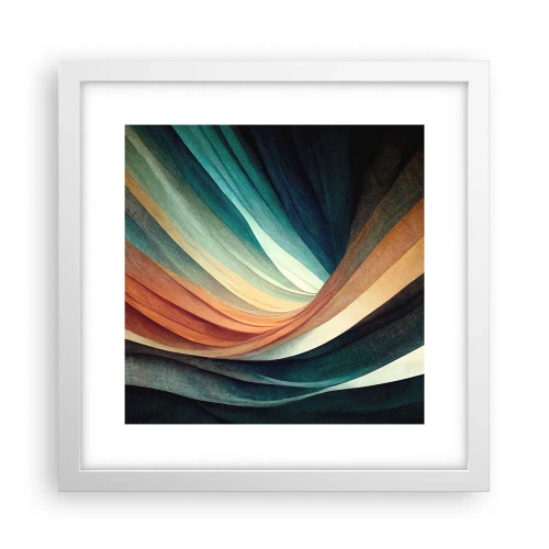 Plakát v bílém rámu - Utkané z barev - 30x30 cm