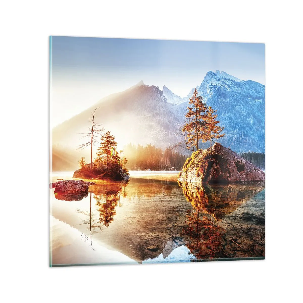 Obraz na skle - Příroda v novém světle - 60x60 cm