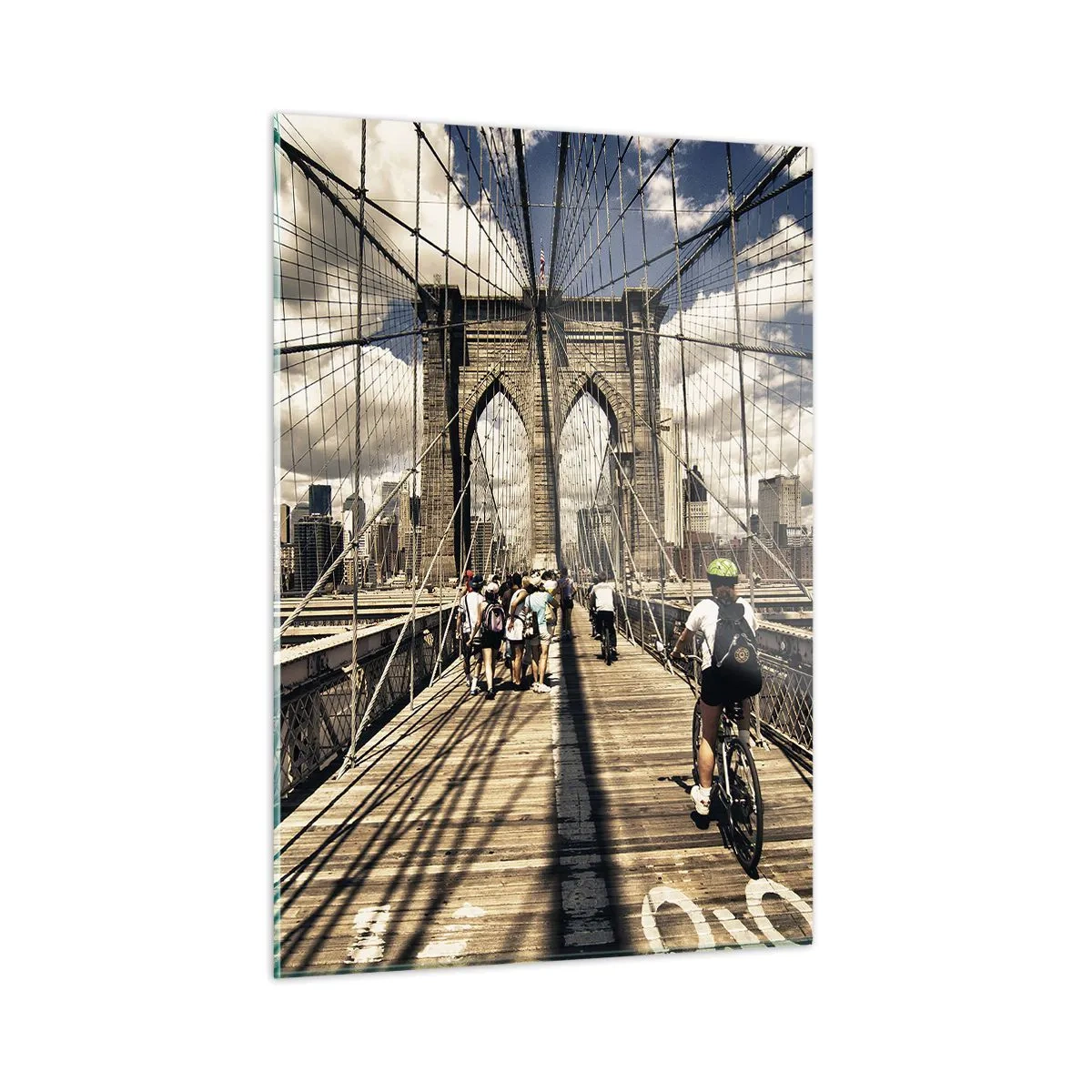 Obraz na skle - Přímo do srdce města - 50x70 cm