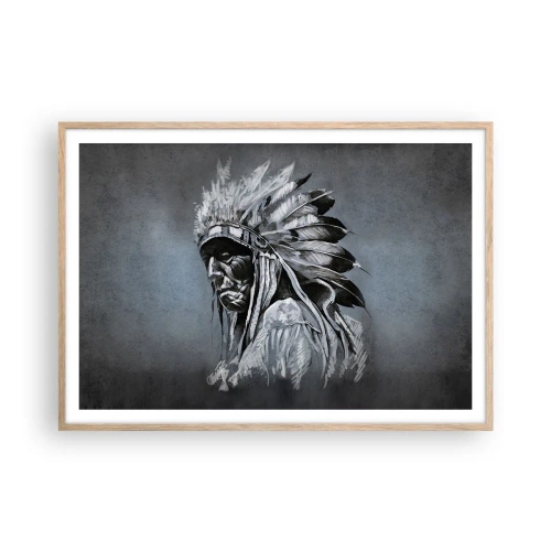 Plakát v rámu světlý dub - Návrat k základům - 100x70 cm